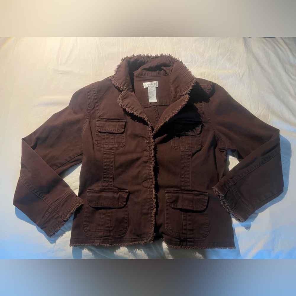 Brown Vintage Y2K Jean Jacket
